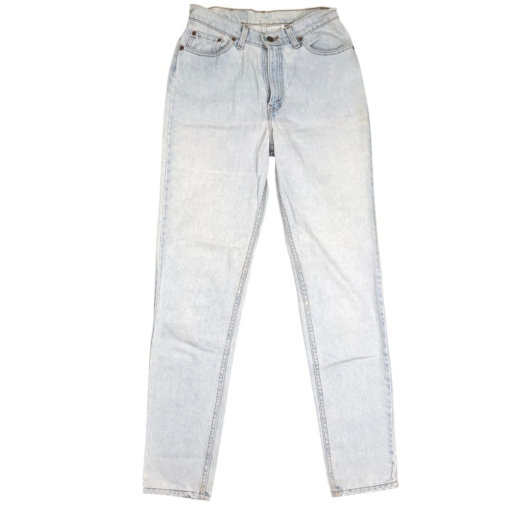 Levi's 512 Jeans Womens 11L Light Wash Distressed Slim Fit High Rise Tapered USA